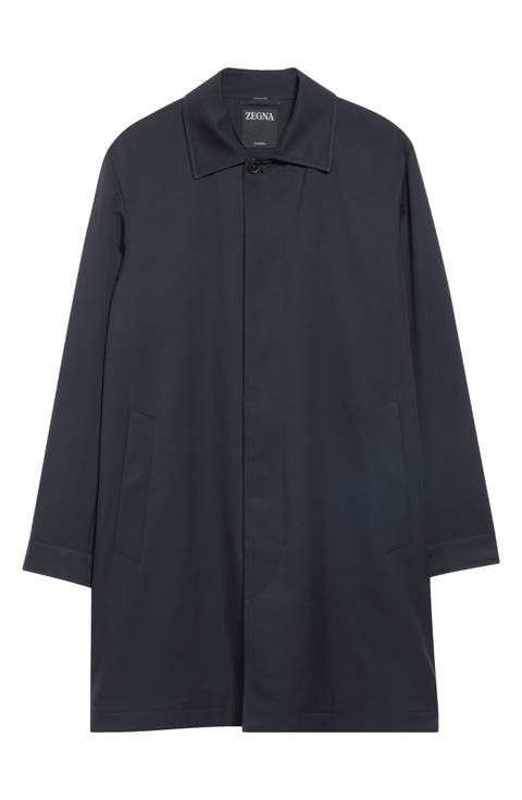 Water Repellent Microfiber Twill Raincoat