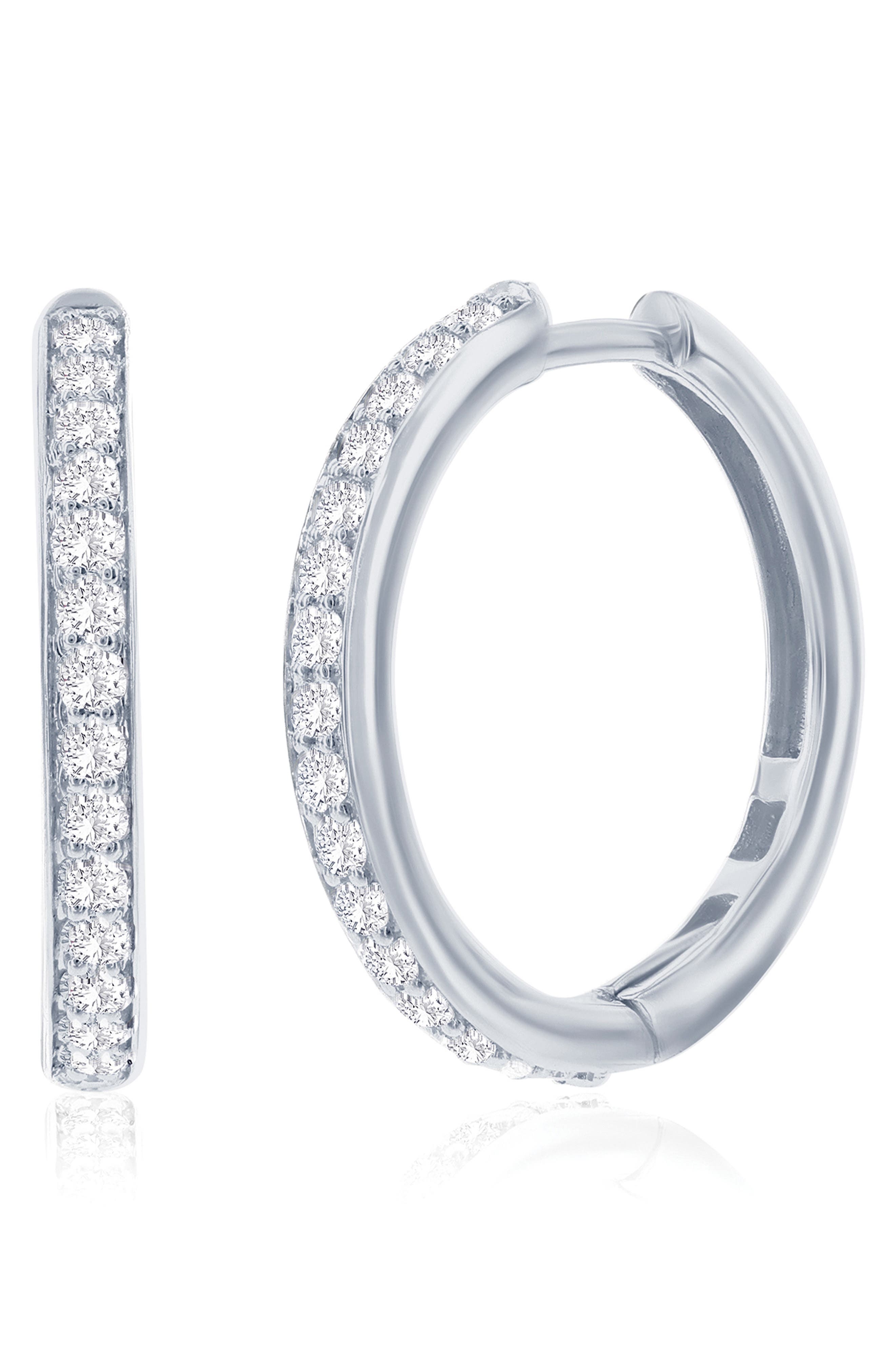 Lab-Grown Diamond Hoop Earrings