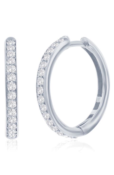 Lab-Grown Diamond Hoop Earrings