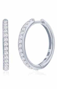 Lab-Grown Diamond Hoop Earrings