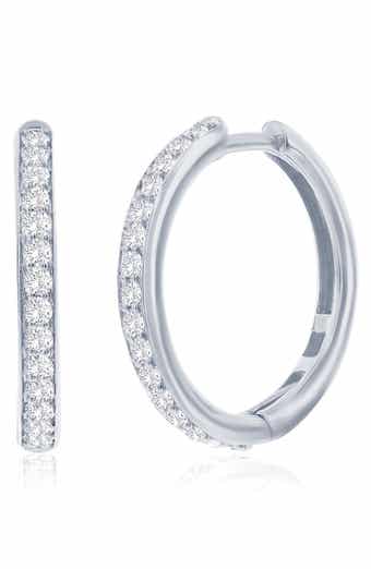 Lab-Grown Diamond Hoop Earrings