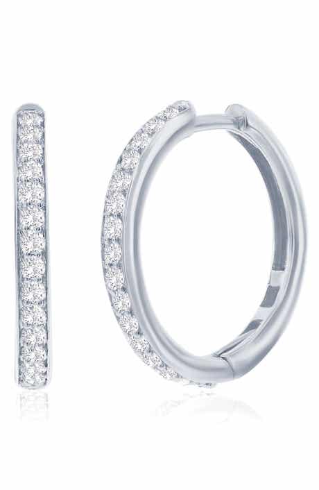 Lab-Grown Diamond Hoop Earrings