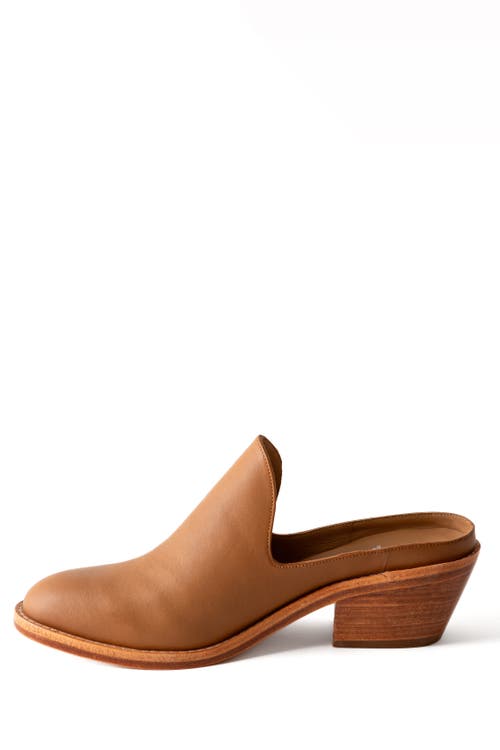 Fortress Michelle Heeled Mule In Caramel