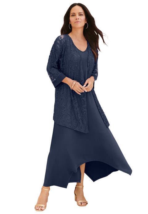 Lace Jacket Dress Set