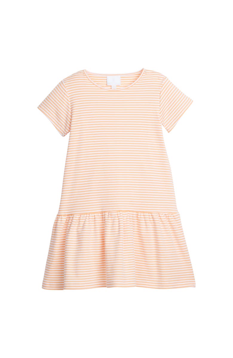 Little English Kids' Kari T-Shirt Dress, Main, color, Melon Stripe