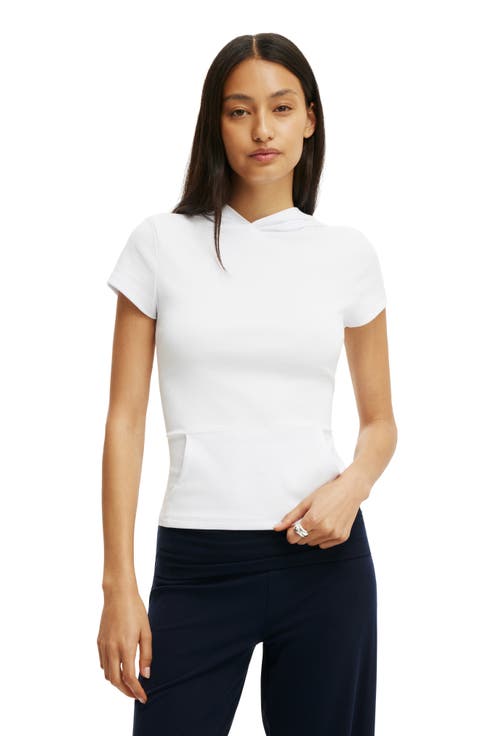 Women's Hooded Short Sleeve