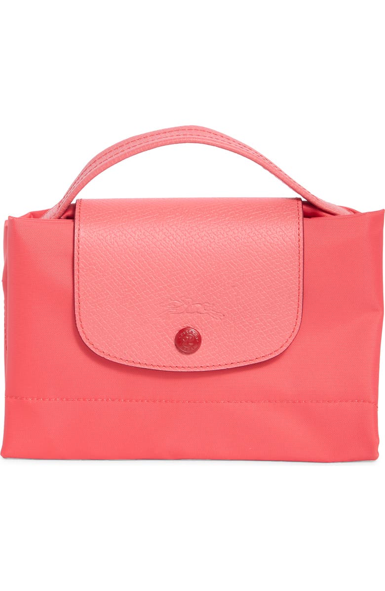 Longchamp Le Pilage Top Handle Document Holder Bag, Alternate, color, Pomegranate
