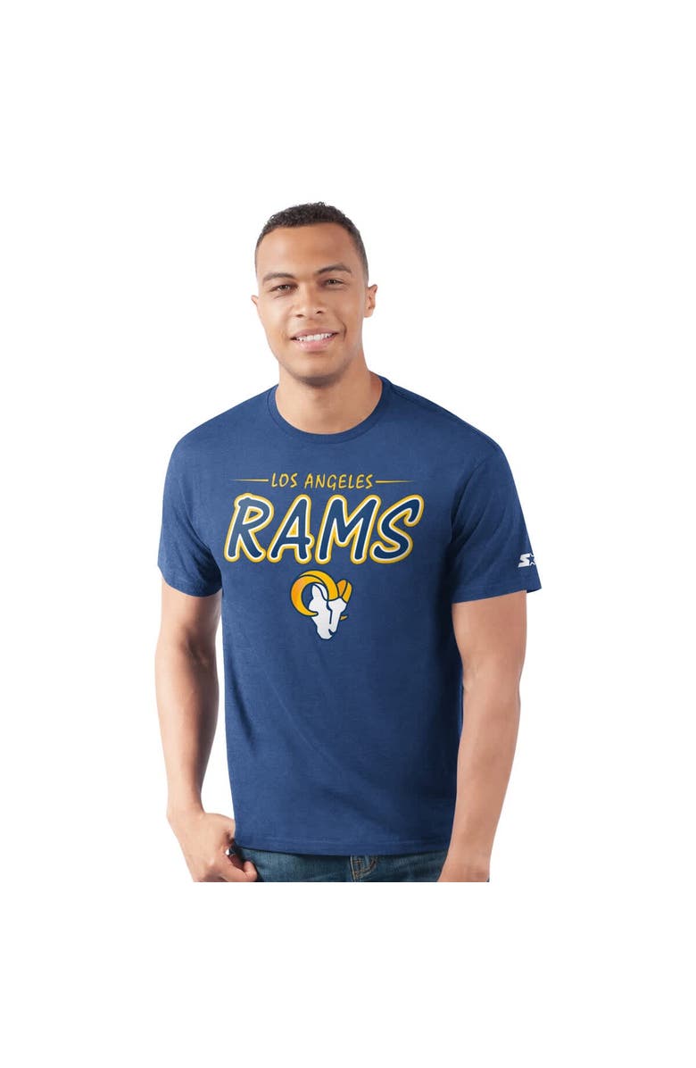 STARTER Men's Starter  Royal Los Angeles Rams Prime Time T-Shirt, Main, color, Royal