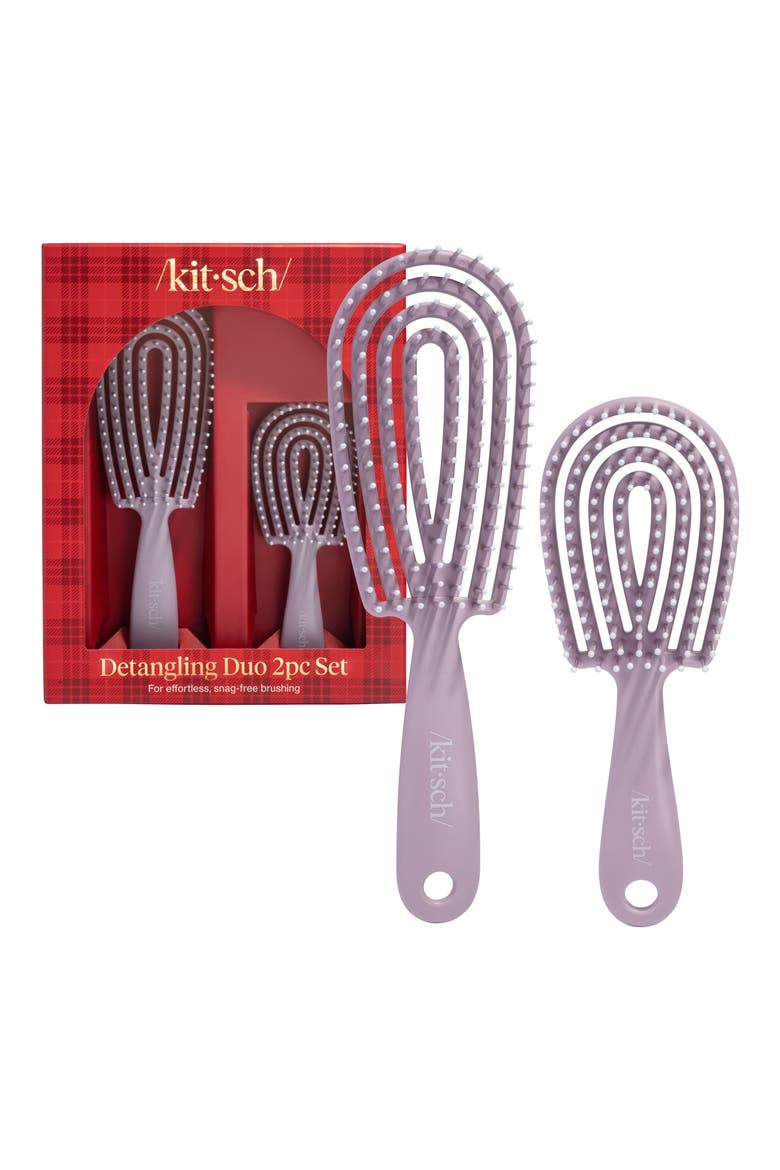 Detangling Duo 2-Piece Set, Main, color, SOFT VIOLET