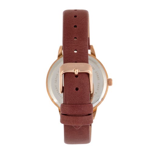 SOPHIE AND FREDA SOPHIE AND FREDA VANCOUVER LEATHER-BAND WATCH