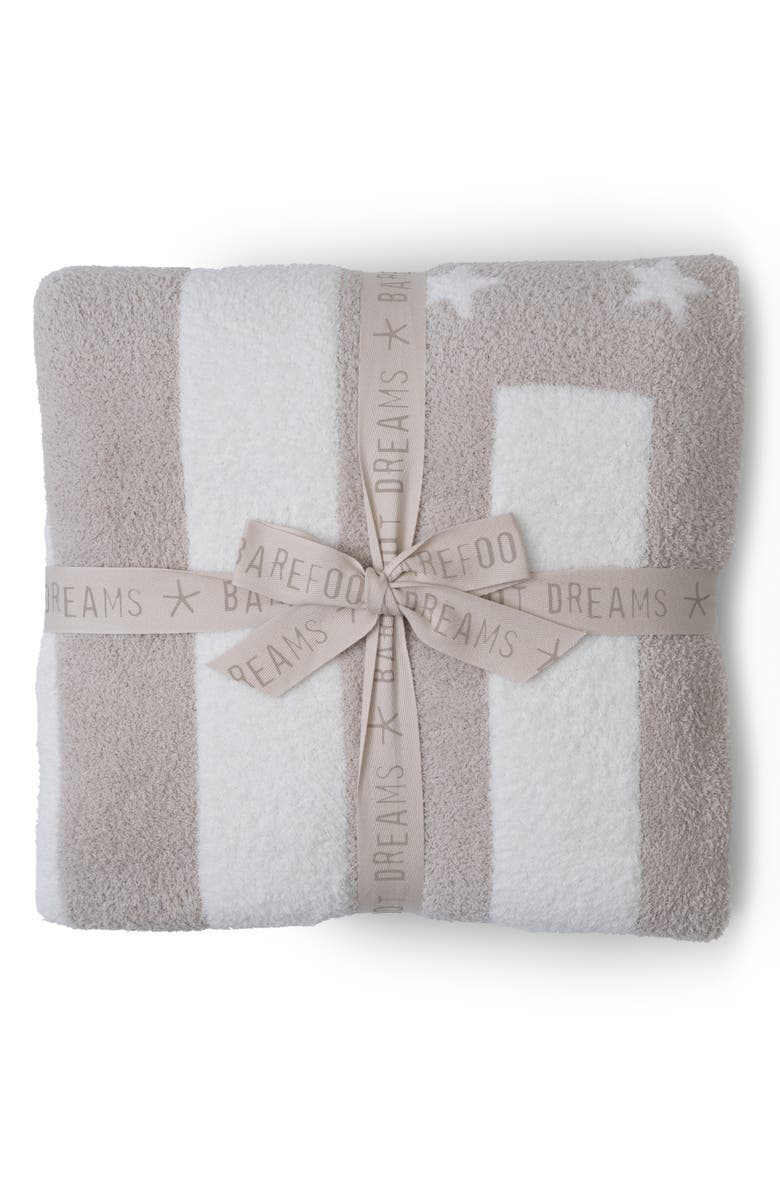 Barefoot Dreams<sup>®</sup> CozyChic<sup>®</sup> American Flag Throw Blanket, Main, color, 