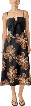 English Factory Embroidered Sleeveless Midi Dress