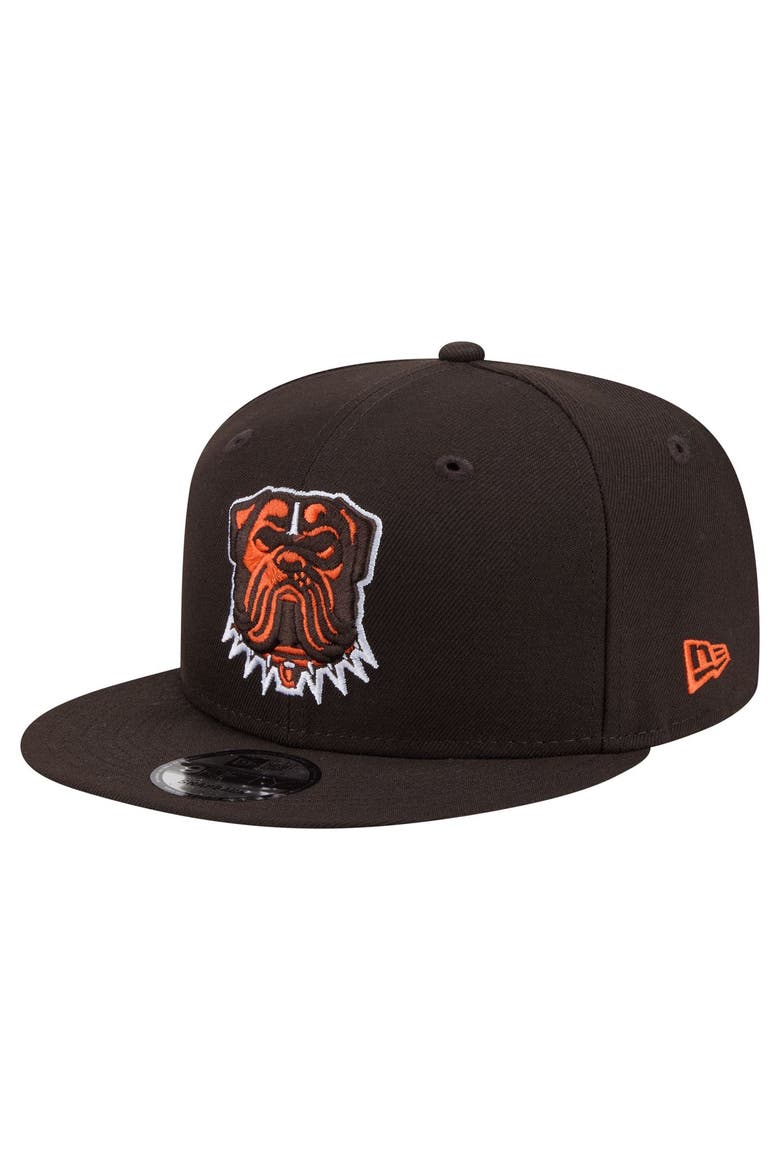 Men's New Era  Brown Cleveland Browns 9FIFTY Snapback Hat, Main, color, Brown