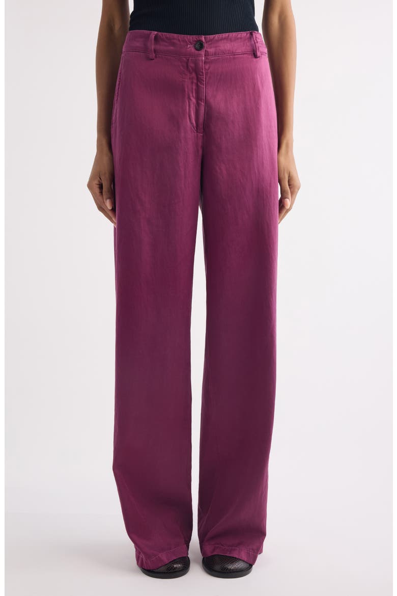 Paxy Matelassé Wide Leg Pants, Main, color, RASPBERRY