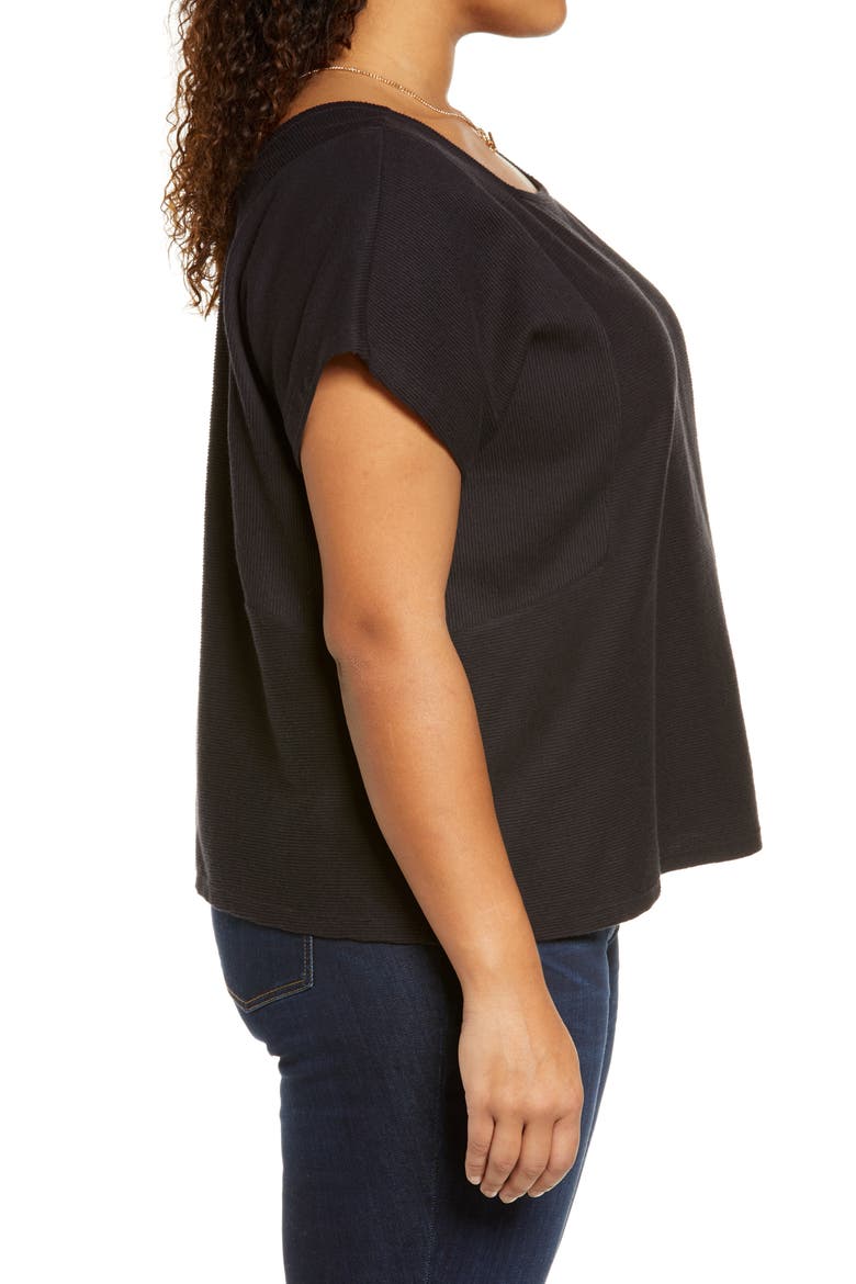 Flik Organic Cotton T-Shirt, Alternate, color, ALMOST BLACK