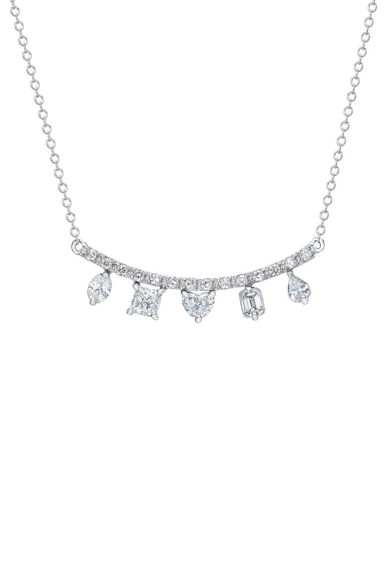 Clarity Fancy Diamond Necklace, Main, color, WHITE GOLD/ DIAMOND