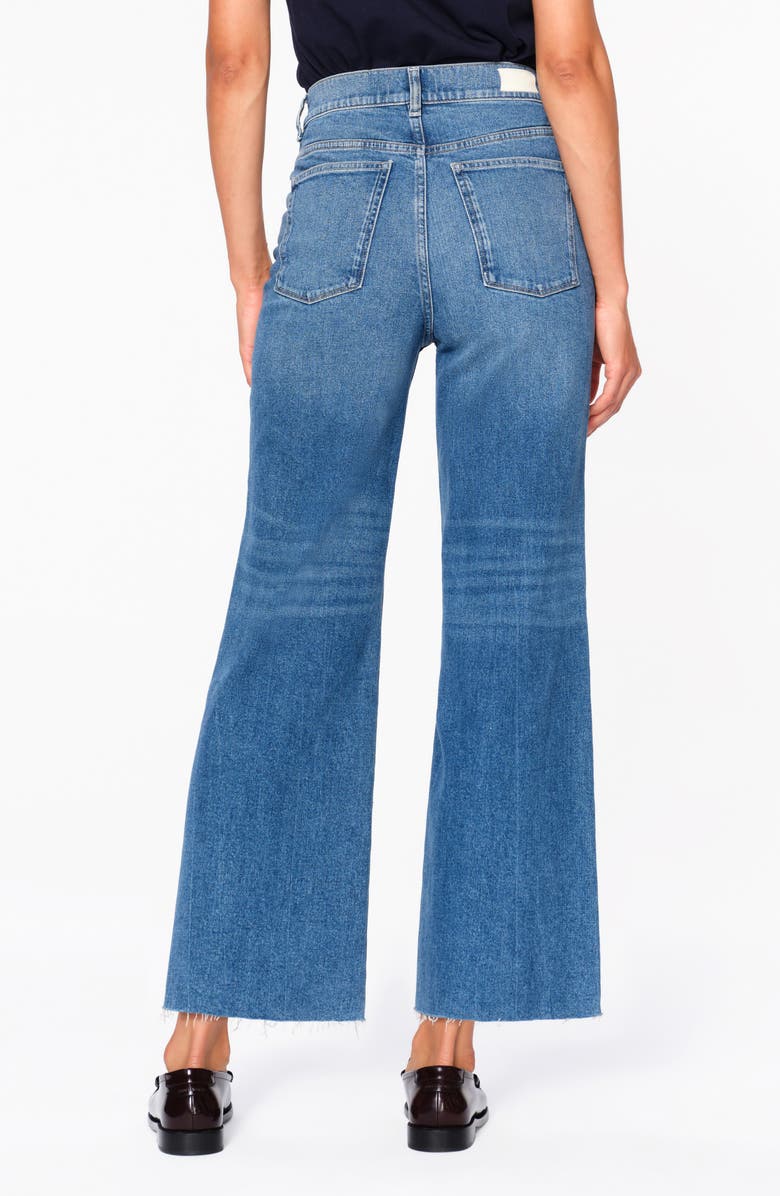 DL1961 Hepburn Raw Hem High Waist Ankle Wide Leg Jeans, Alternate, color, 