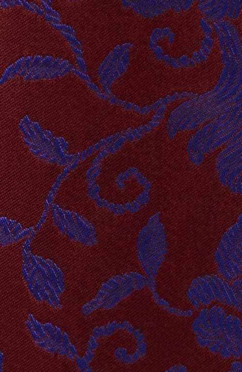 Dries Van Noten Santi Archive Floral Jacquard Satin Peplum Skirt In Blue