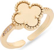 Panacea Beaded Clover Ring