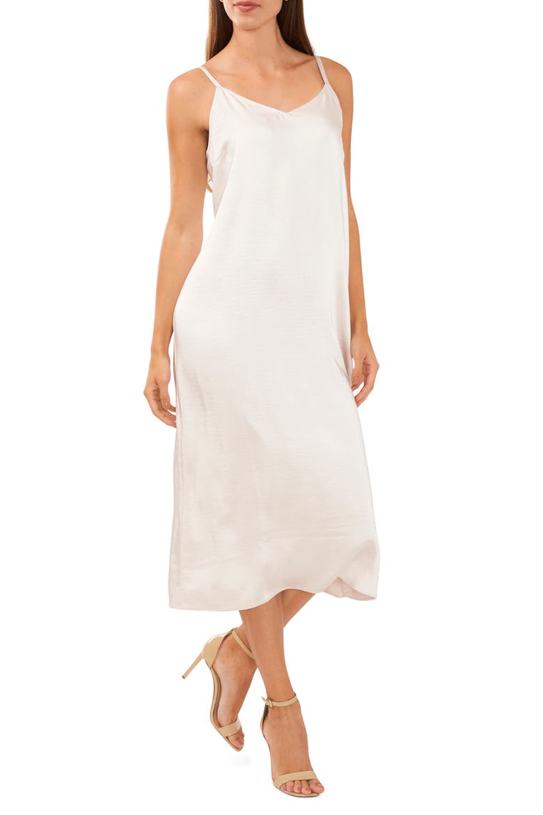 Two-Piece Long Sleeve Cardigan & Slipdress, Alternate, color, ANTIQUE WHITE