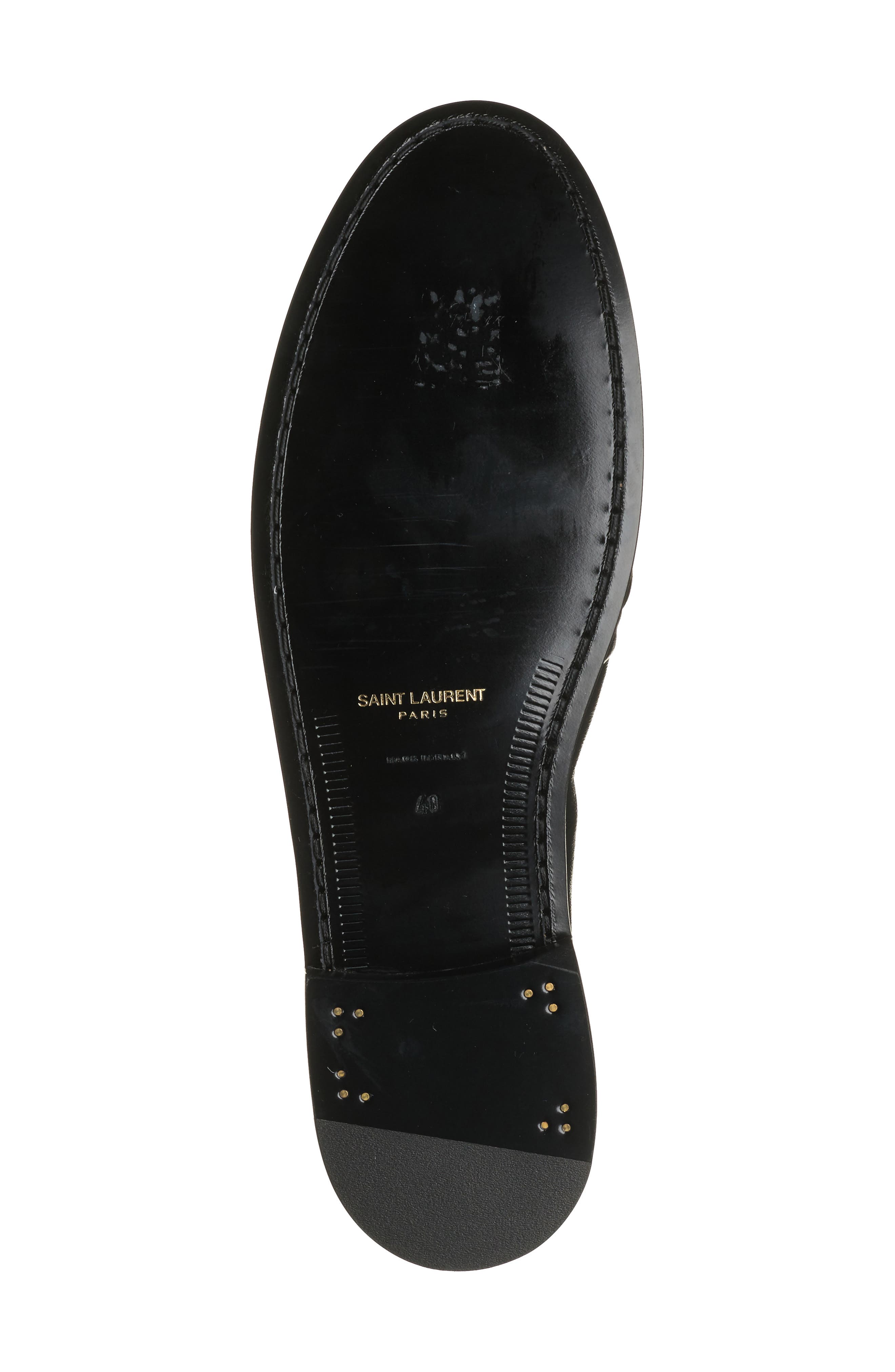 Saint Laurent Penny Loafer, Alternate, color, Black