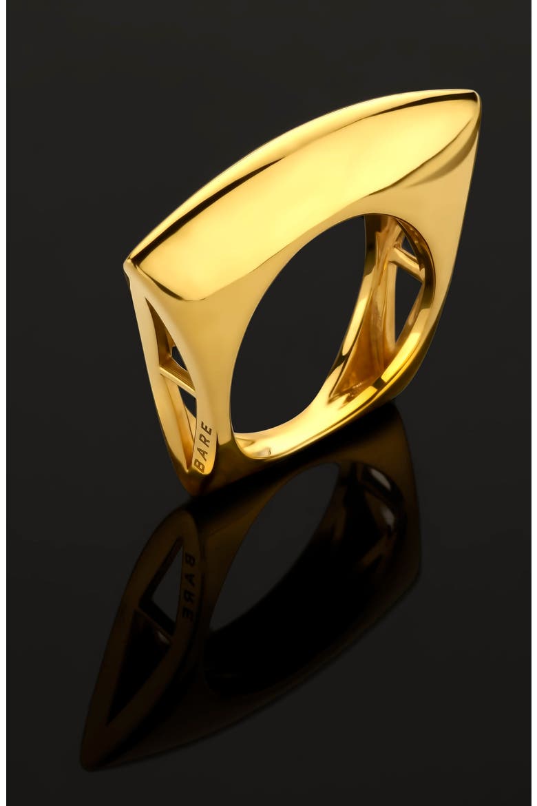 Lotus Ring, Alternate, color, YELLOW GOLD