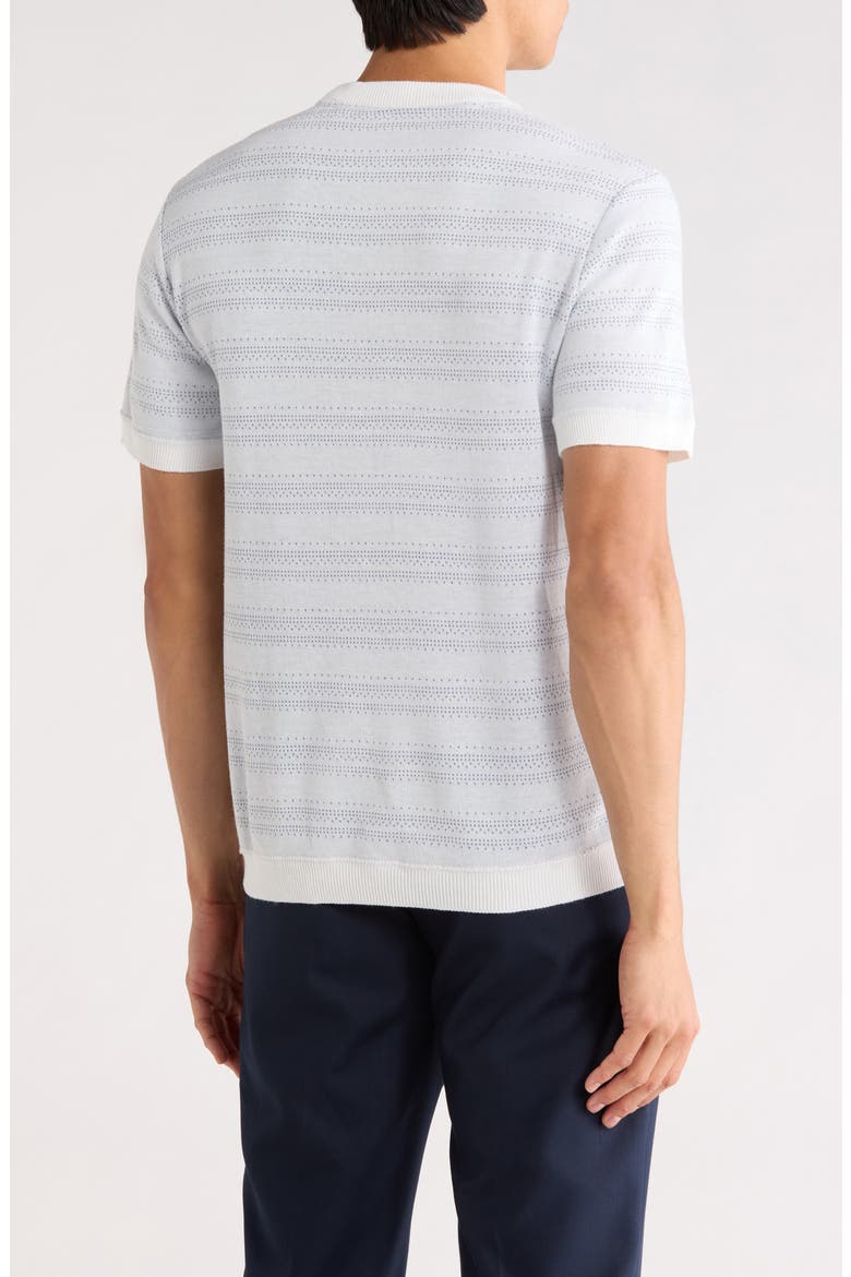 Wiam Knit T-Shirt, Alternate, color, WHITE COMBO