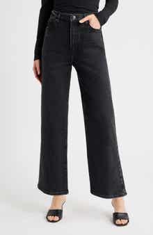 FRAME The Wide High Waist Ankle Wide Leg Jeans