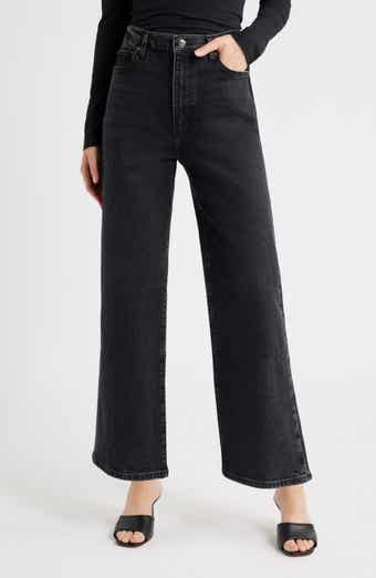 FRAME The Wide High Waist Ankle Wide Leg Jeans