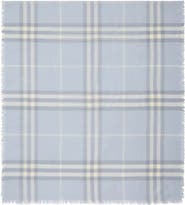 Burberry Giant Check Lightweight Wool Scarf