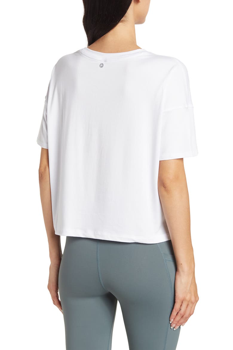Oversized Boxy Crop T-Shirt, Alternate, color, WHITE