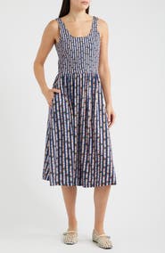 NZT by NIC+ZOE Dani Reef Stripe Fit & Flare Dress