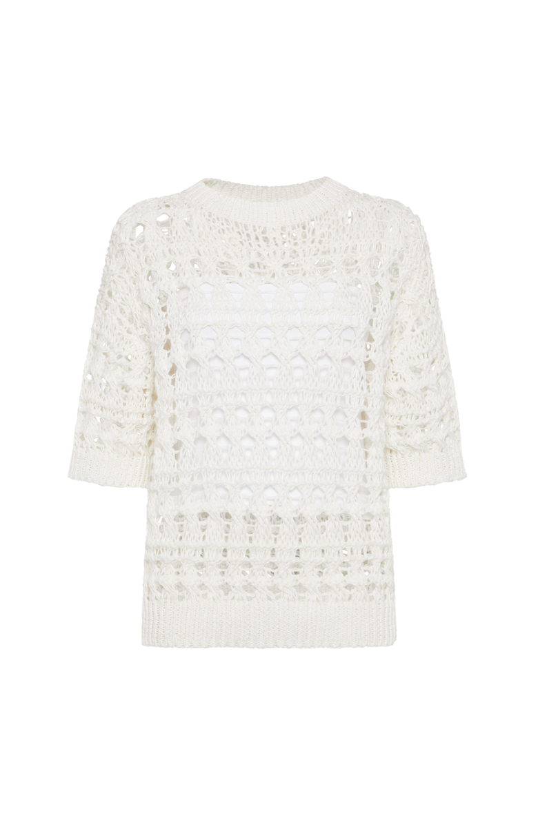 Brunello Cucinelli Textured net sweater, Main, color,