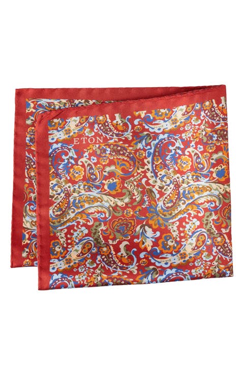 Paisley Silk Pocket Square