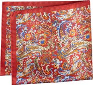 Eton Paisley Silk Pocket Square