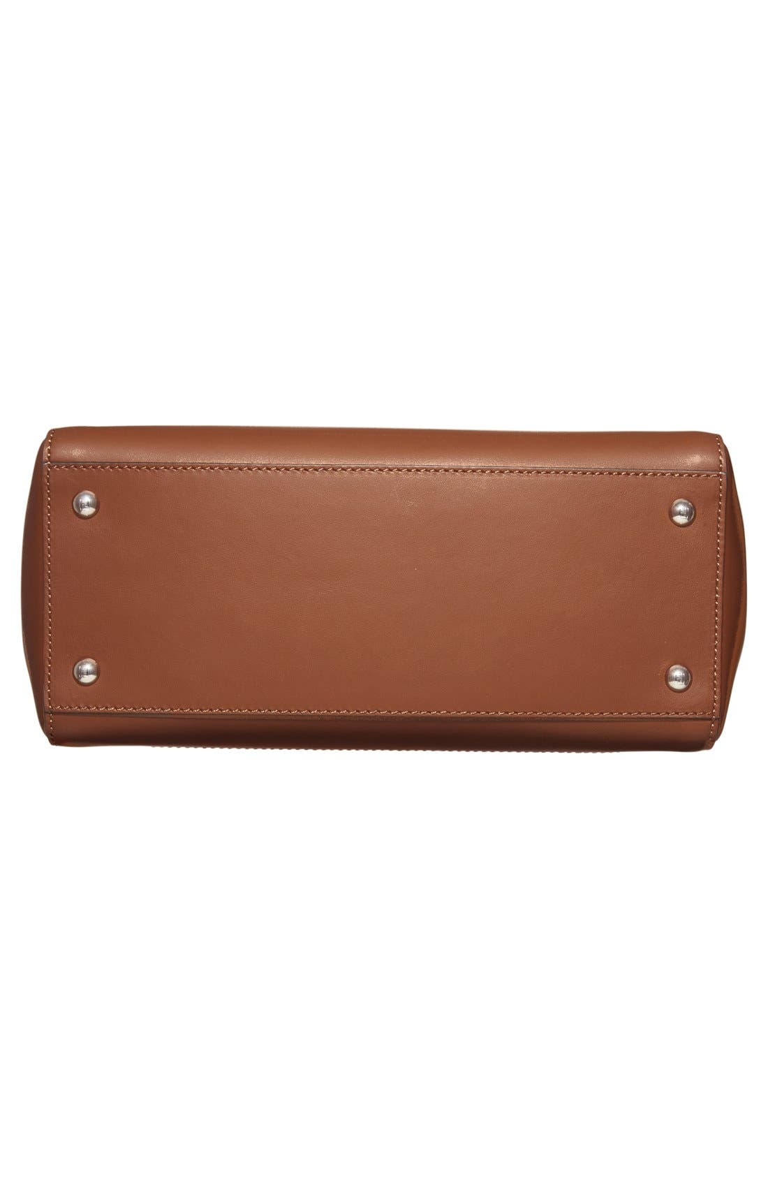 'DOTCOM' Leather Satchel, Alternate, color, BARK/ BUBBLE GUM