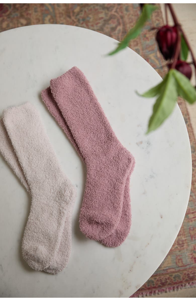 Barefoot Dreams<sup>®</sup> 2-Pack CozyChic<sup>™</sup> Socks, Alternate, color, Teaberry Multi