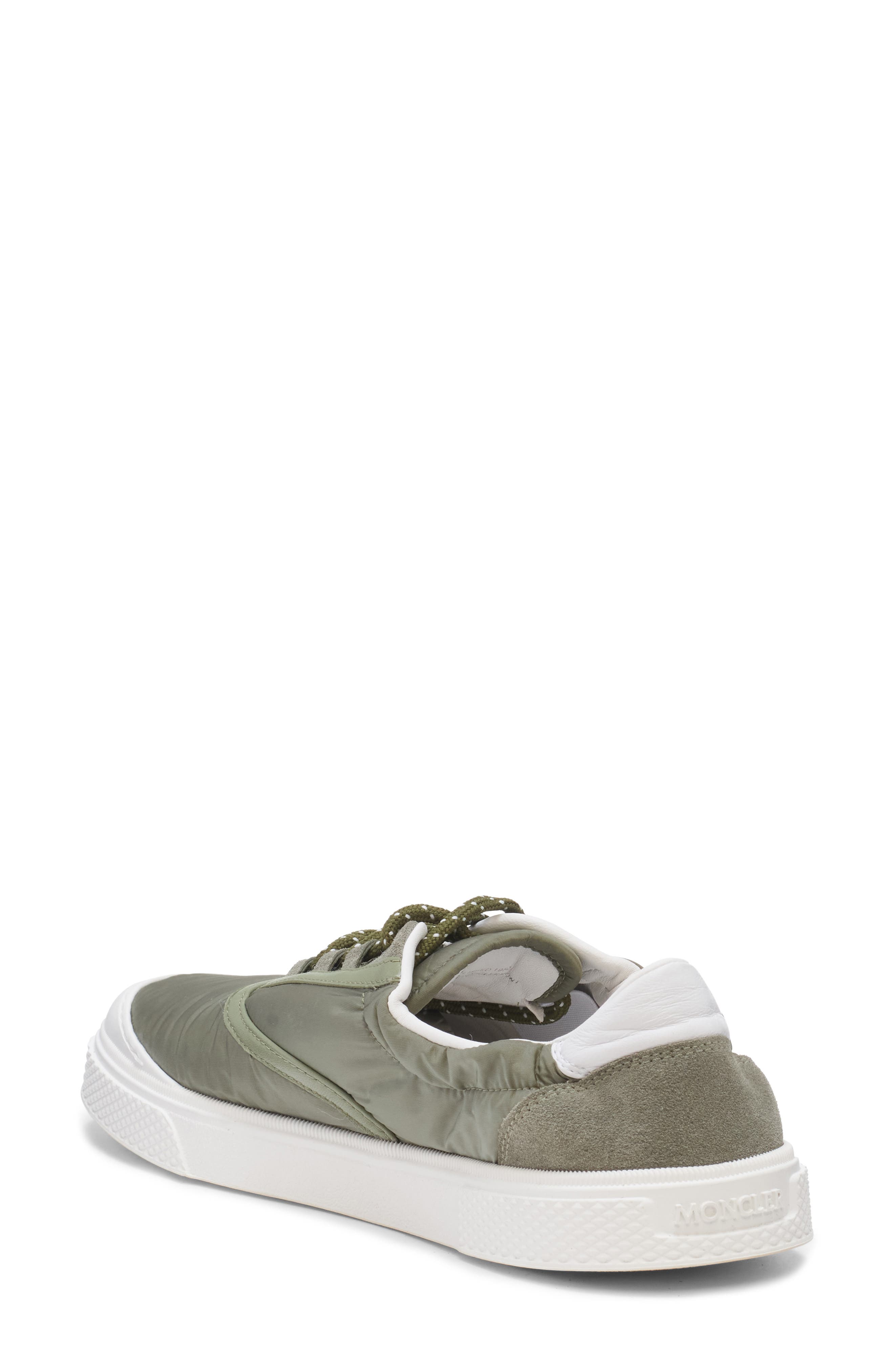 Moncler Vera Leisure Low Top Sneaker, Alternate, color, Vintage Olive Green