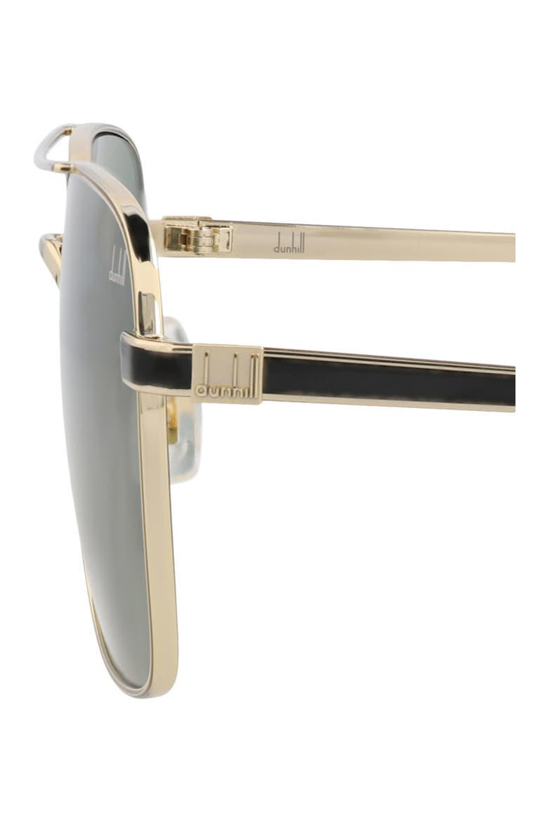 58mm Aviator Sunglasses, Alternate, color, GOLD GOLD GREEN