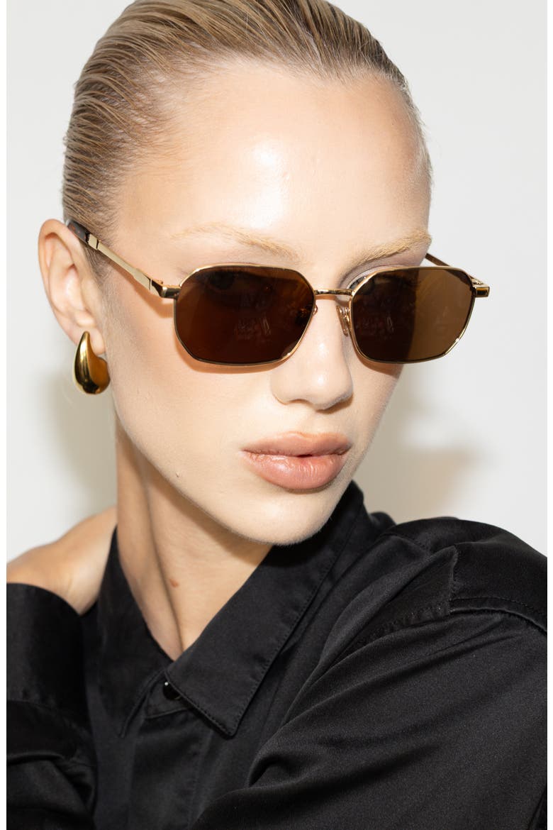 Limelight Sunglasses, Alternate, color, Gold Brown