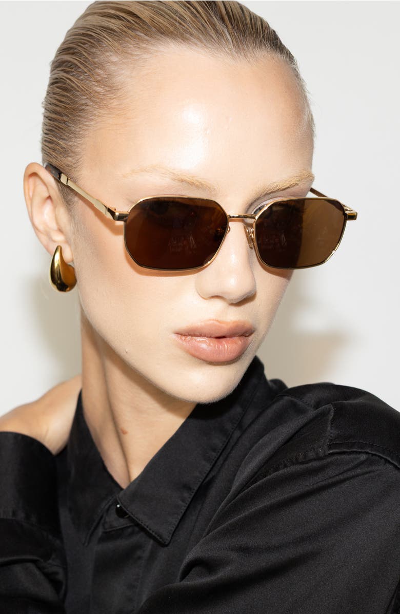 Reality Eyewear Limelight Sunglasses, Alternate, color, Gold Brown