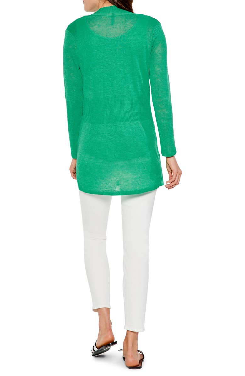 NIC+ZOE Long Linen Blend Cardigan, Alternate, color, 