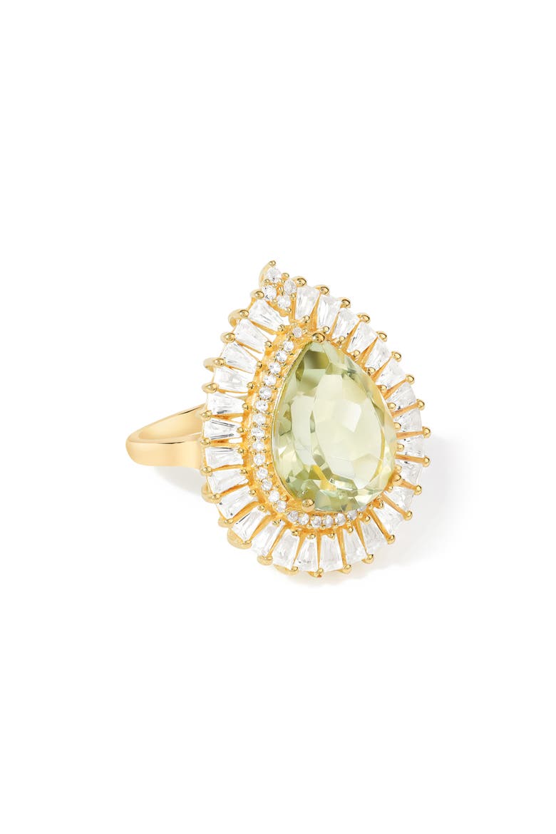Semiprecious Stone Ring, Main, color, GREEN