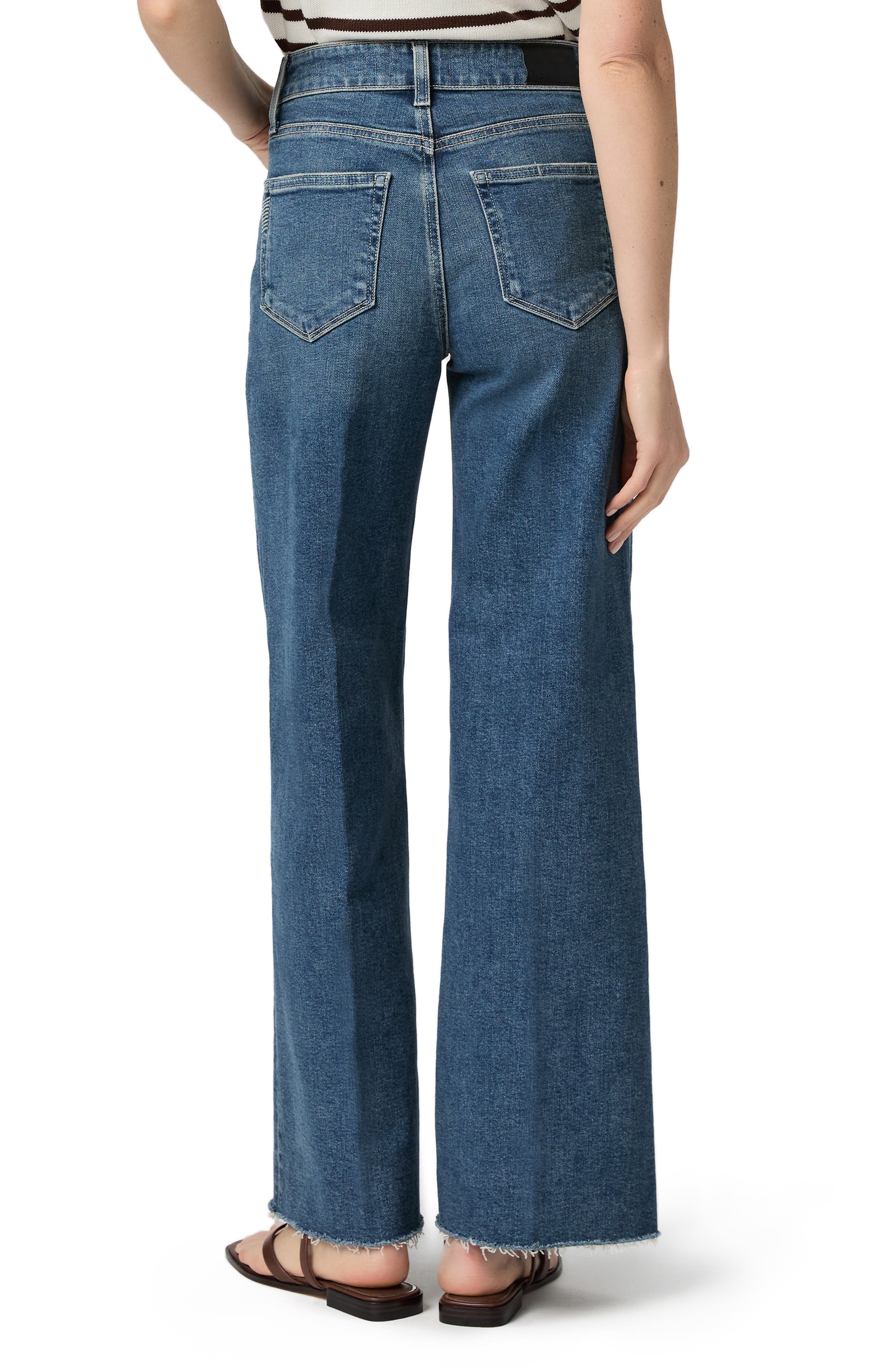 Anessa Raw Hem High Waist Wide Leg Jeans - image 2