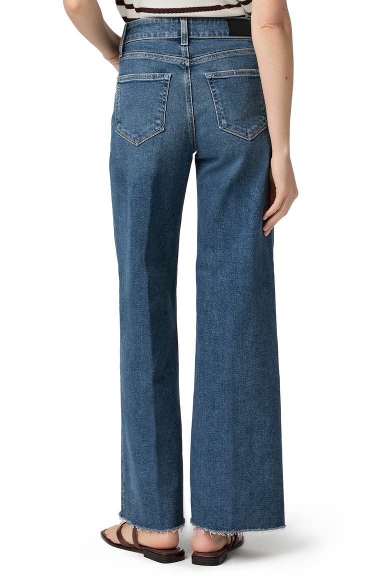 Anessa Raw Hem High Waist Wide Leg Jeans, Alternate, color, WOOLF