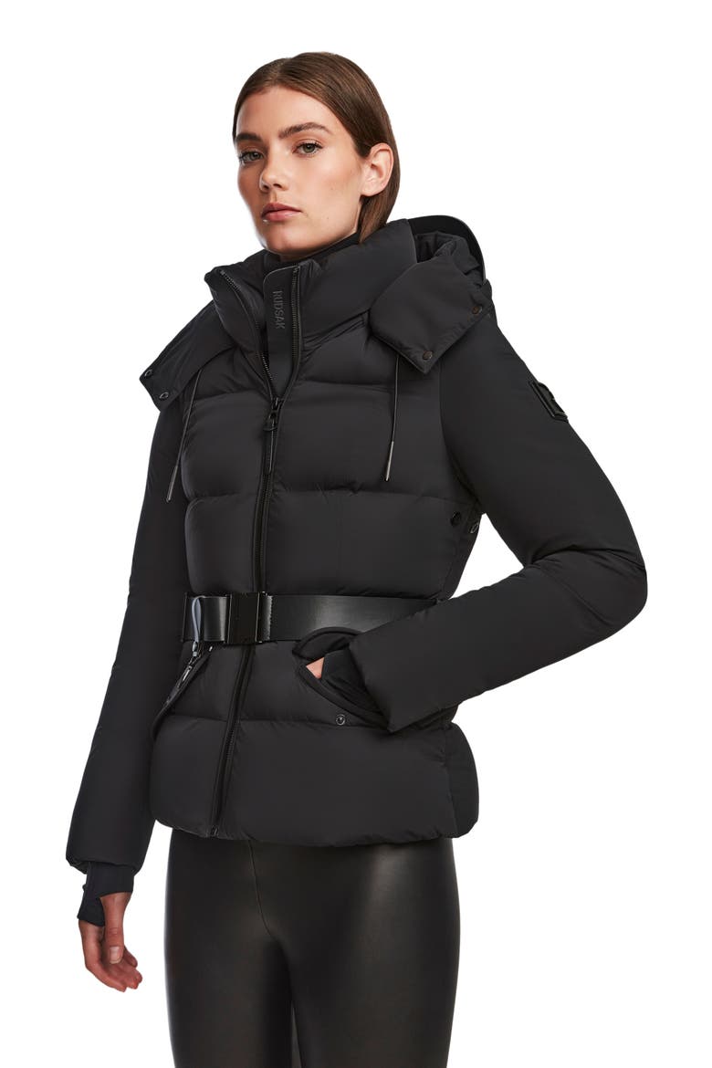 ADELINE WOMEN'S SHORT MATTE DOWN PUFFER, Main, color, Black