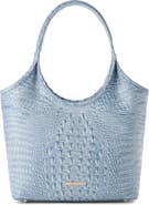 Brahmin Melora Croc Embossed Leather Tote