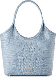 Brahmin Melora Croc Embossed Leather Tote