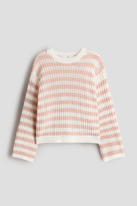Pointelle-knit Jumper