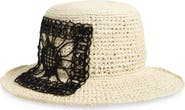 Gigi Burris Millinery Maeve Straw Crochet Bucket Hat